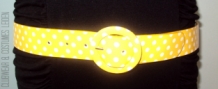 images/productimages/small/Retro gele riem met witte polkadots, belt, ceintuur, geel, yellow.jpg